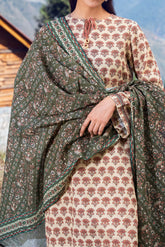 GINGER - Printed Unstitched Khaddar Suit (3 Piece) 3169